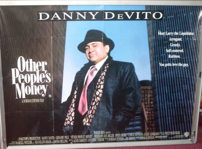 OTHER PEOPLE'S MONEY: UK Quad Film Poster OTHER PEOPLE'S MONEY: UK Quad Film Poster