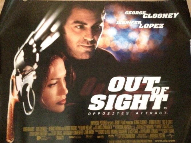 OUT OF SIGHT: Version 2 UK Quad Film Poster OUT OF SIGHT: Version 2 UK Quad Film Poster