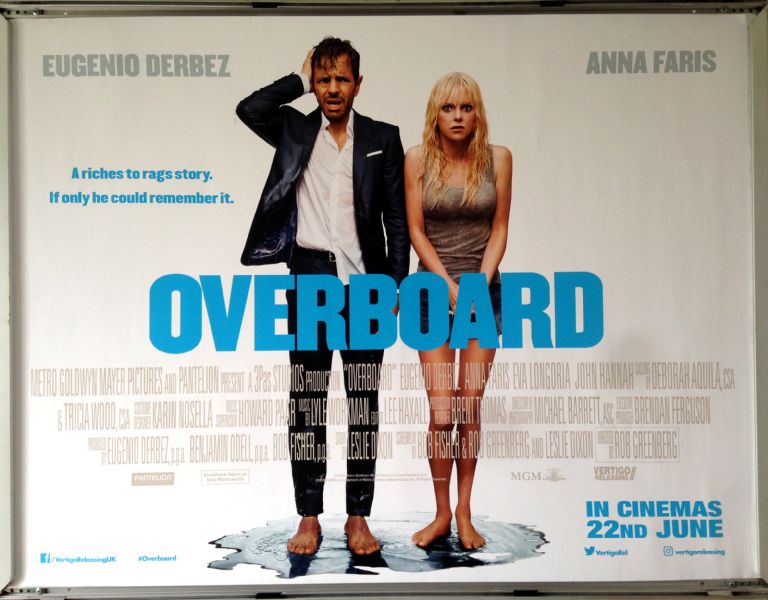 Cinema Poster: OVERBOARD 2018 (Quad) Eugenio Derbez Anna Faris Eva Longoria Cinema Poster: OVERBOARD 2018 (Quad) Eugenio Derbez Anna Faris Eva Longoria