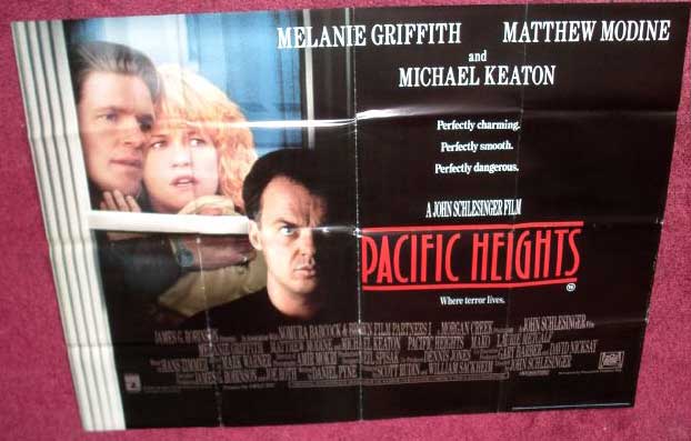 PACIFIC HEIGHTS: UK Quad Film Poster PACIFIC HEIGHTS: UK Quad Film Poster