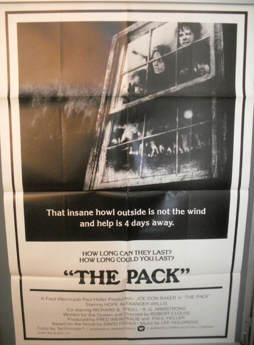 Cinema Poster: PACK, THE 1977 (One Sheet) Joe Don Baker Hope Alexander-Willis