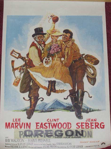 PAINT YOUR WAGON: Belgian Film Poster