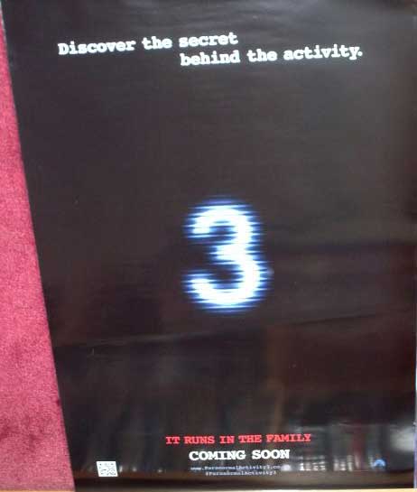 PARANORMAL ACTIVITY 3: One Sheet Film Poster