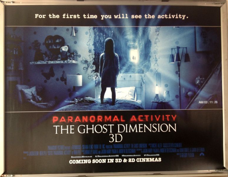 Cinema Poster: PARANORMAL ACTIVITY GHOST DIMENSION 2015 (Quad)