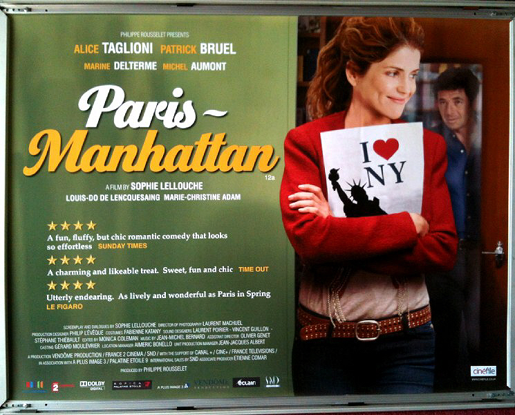 PARIS - MANHATTAN: UK Quad Film Poster PARIS - MANHATTAN: UK Quad Film Poster