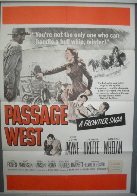 Cinema Poster: PASSAGE WEST aka HIGH VENTURE 1951 (One Sheet) John Payne