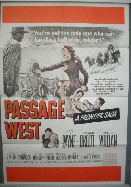 Cinema Poster: PASSAGE WEST aka HIGH VENTURE 1951 (One Sheet) John Payne Cinema Poster: PASSAGE WEST aka HIGH VENTURE 1951 (One Sheet) John Payne