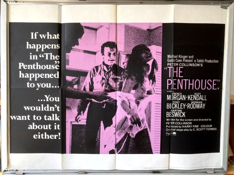 Cinema Poster: PENTHOUSE, THE 1967 (Quad) Suzy Kendall Terence Morgan Tony Beckley