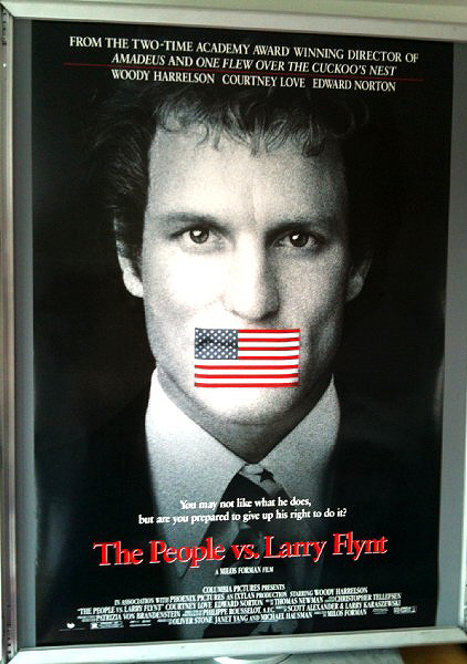 PEOPLE VS. LARRY FLINT, THE: One Sheet Film Poster PEOPLE VS. LARRY FLINT, THE: One Sheet Film Poster