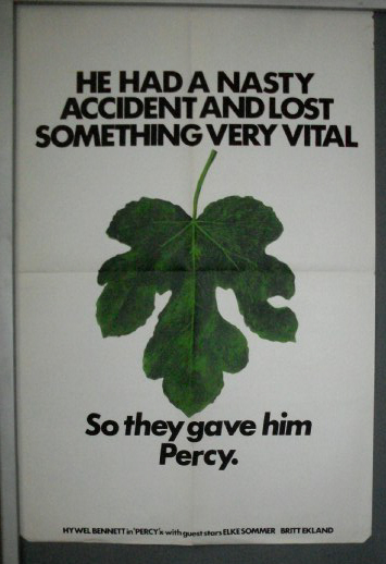 Cinema Poster: PERCY 1971 (Double Crown) Hywel Bennett Denholm Elliott Cinema Poster: PERCY 1971 (Double Crown) Hywel Bennett Denholm Elliott