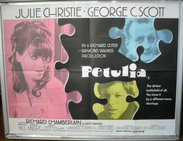 Cinema Poster: PETULIA 1968 (Quad) Julie Christie George C. Scott Richard Lester
