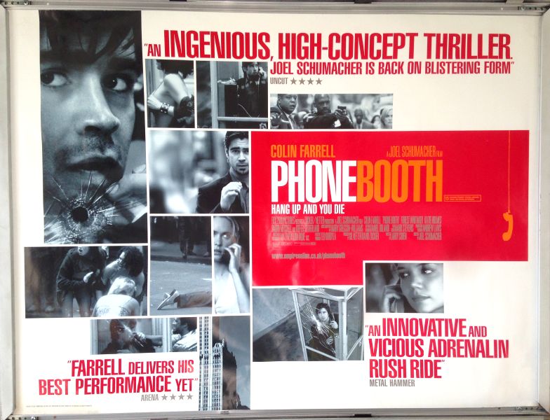 Cinema Poster: PHONE BOOTH 2002 (Quad) Colin Farrell Kiefer Sutherland Cinema Poster: PHONE BOOTH 2002 (Quad) Colin Farrell Kiefer Sutherland