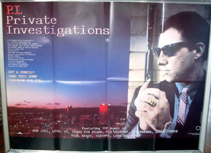 P.I. PRIVATE INVESTIGATIONS: UK Quad Film Poster