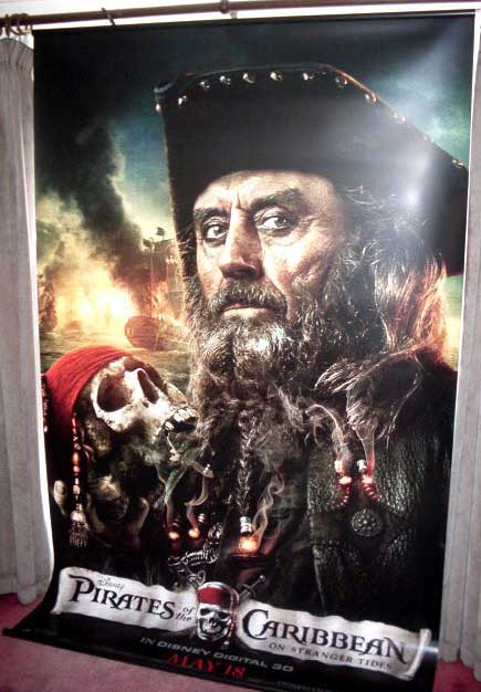 PIRATES OF THE CARIBBEAN ON STRANGER TIDES: Ian McShane Cinema Banner