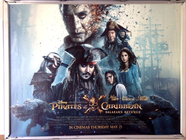 Cinema Poster: PIRATES OF THE CARIBBEAN SALAZAR'S REVENGE 2017 (Main Quad) Johnny Depp