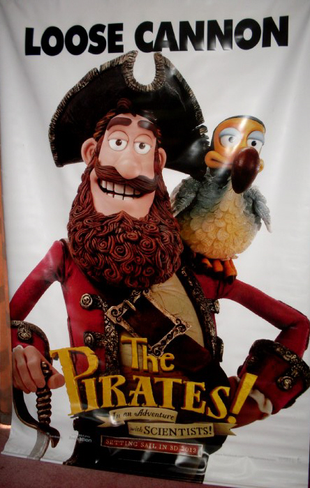 PIRATES IN AN ADVENTURE WITH SCIENTISTS, THE: 'Loose Cannon' Cinema Banner PIRATES IN AN ADVENTURE WITH SCIENTISTS, THE: 'Loose Cannon' Cinema Banner