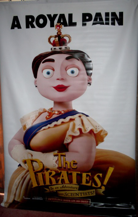 PIRATES IN AN ADVENTURE WITH SCIENTISTS, THE: 'Royal Pain' Cinema Banner PIRATES IN AN ADVENTURE WITH SCIENTISTS, THE: 'Royal Pain' Cinema Banner