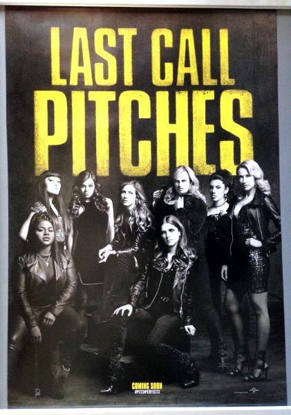 Cinema Poster: PITCH PERFECT 3 2017 (Adv One Sheet) Anna Kendrick Rebel Wilson Cinema Poster: PITCH PERFECT 3 2017 (Adv One Sheet) Anna Kendrick Rebel Wilson