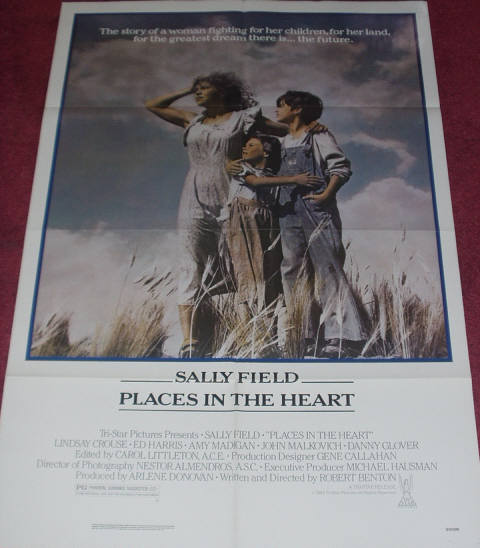 PLACES IN THE HEART: Main One Sheet Film Poster PLACES IN THE HEART: Main One Sheet Film Poster