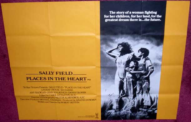 PLACES IN THE HEART: UK Quad Film Poster PLACES IN THE HEART: UK Quad Film Poster