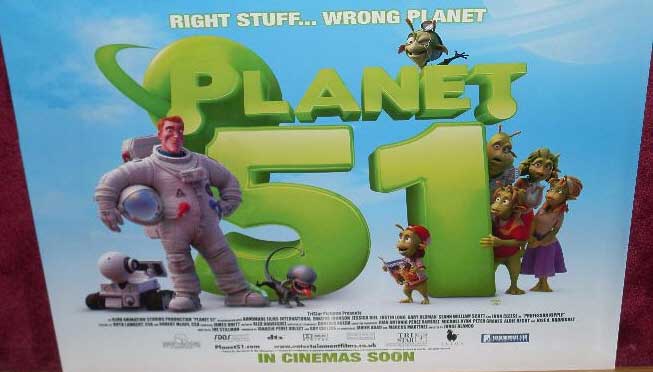 PLANET 51: Main UK Quad Film Poster PLANET 51: Main UK Quad Film Poster