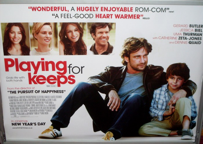 PLAYING FOR KEEPS: UK Quad Film Poster PLAYING FOR KEEPS: UK Quad Film Poster