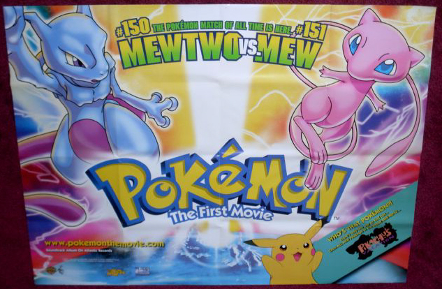 POKEMON THE FIRST MOVIE: Main UK Quad Film Poster