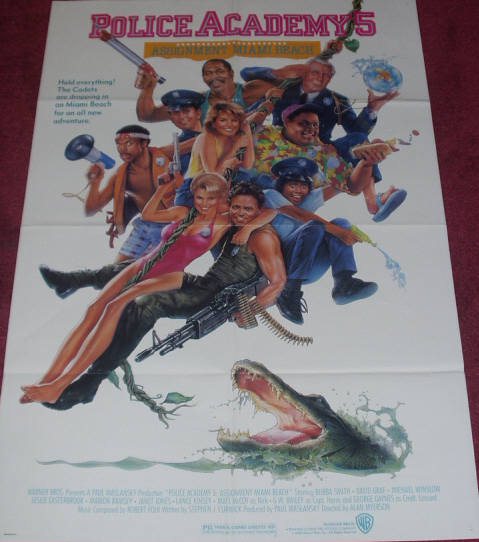 POLICE ACADEMY 5  ASSIGNMENT MIAMI BEACH : Main One Sheet Film Poster
