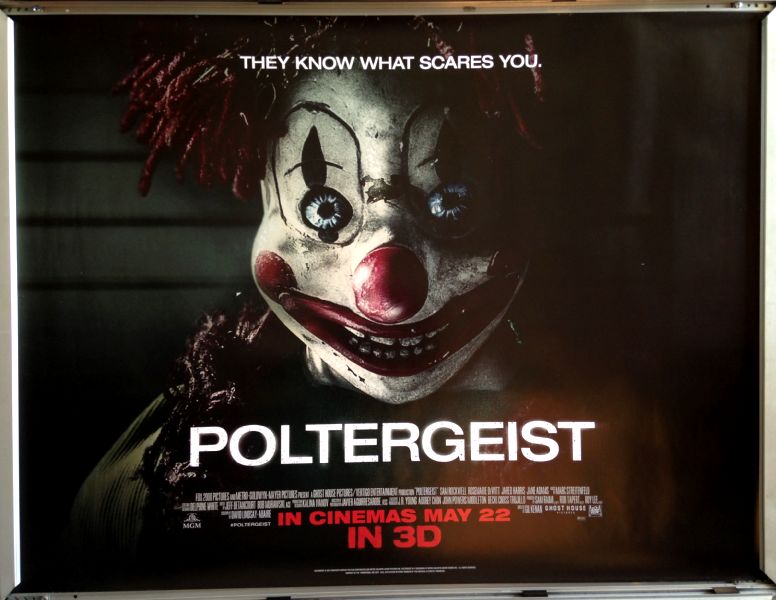 Cinema Poster: POLTERGEIST 2015 (Clown Quad) Sam Rockwell Rosemarie DeWitt