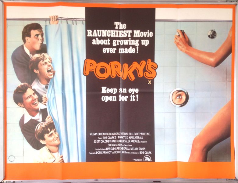 Cinema Poster: PORKY'S 1982 (Quad) Dan Monahan Mark Herrier Wyatt Knight Cinema Poster: PORKY'S 1982 (Quad) Dan Monahan Mark Herrier Wyatt Knight