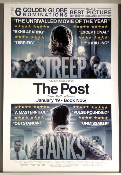 Cinema Poster: POST, THE 2018 (Awards One Sheet) Meryl Streep Tom Hanks