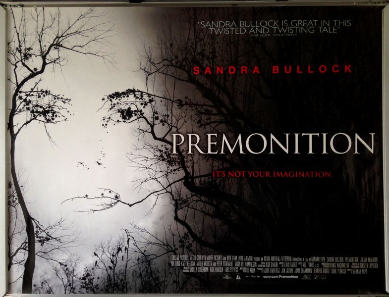 Cinema Poster: PREMONITION 2007 (Quad) Sandra Bullock Julian McMahon Cinema Poster: PREMONITION 2007 (Quad) Sandra Bullock Julian McMahon