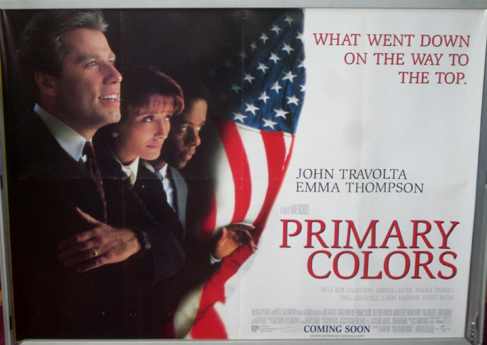 PRIMARY COLOURS: UK Quad Film Poster PRIMARY COLOURS: UK Quad Film Poster