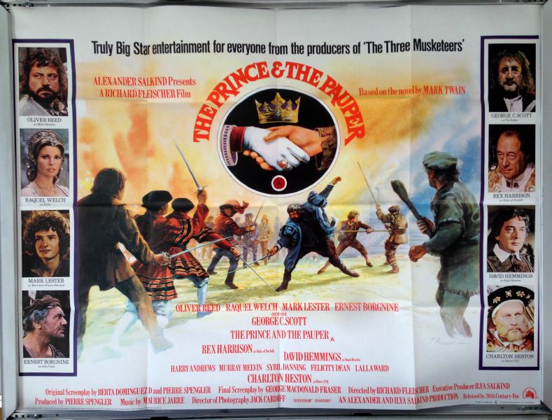 Cinema Poster: PRINCE AND THE PAUPER, THE 1977 (Quad) Oliver Reed