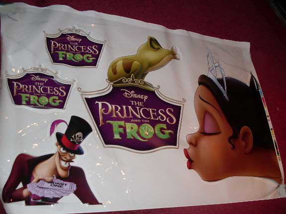 PRINCESS AND THE FROG, THE: Princess Window Cling