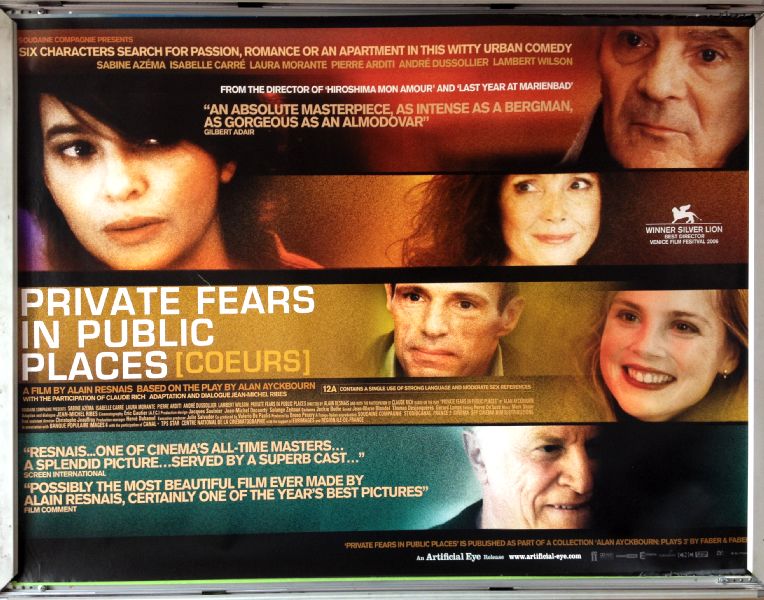 Cinema Poster: PRIVATE FEARS IN PUBLIC PLACES AKA Coeurs 2007 (Quad) Sabine Azéma Cinema Poster: PRIVATE FEARS IN PUBLIC PLACES AKA Coeurs 2007 (Quad) Sabine Azéma