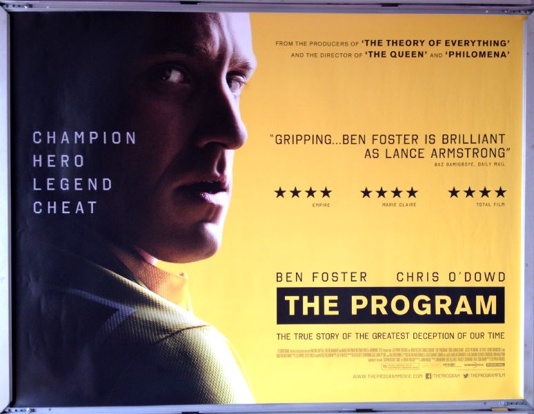 Cinema Poster: PROGRAM, THE 2015 (Quad) Ben Foster Chris O'Dowd Guillaume Canet