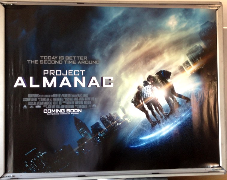 Cinema Poster: PROJECT ALMANAC 2015 (Quad) Amy Landecker Sofia Black-D'Elia