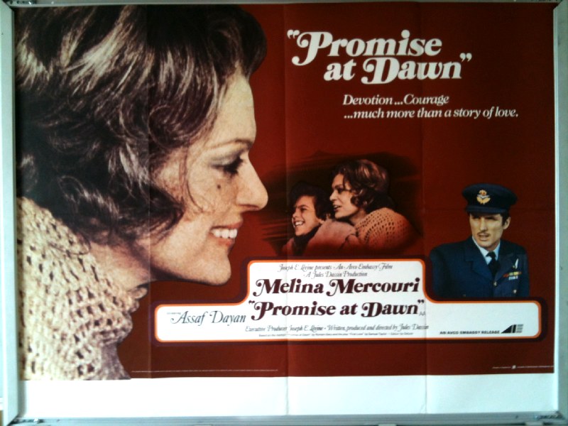 Cinema Poster: PROMISE AT DAWN 1970 (QUAD) Melina Mercouri Didier Haudepin
