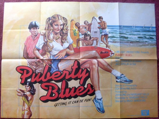 PUBERTY BLUES: UK Quad Film Poster