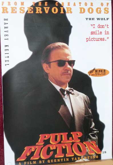 PULP FICTION: Harvey Keitel/The Wolf Large Character Poster PULP FICTION: Harvey Keitel/The Wolf Large Character Poster