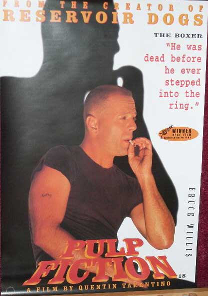 PULP FICTION: Bruce Willis/The Boxer Large Character Poster PULP FICTION: Bruce Willis/The Boxer Large Character Poster