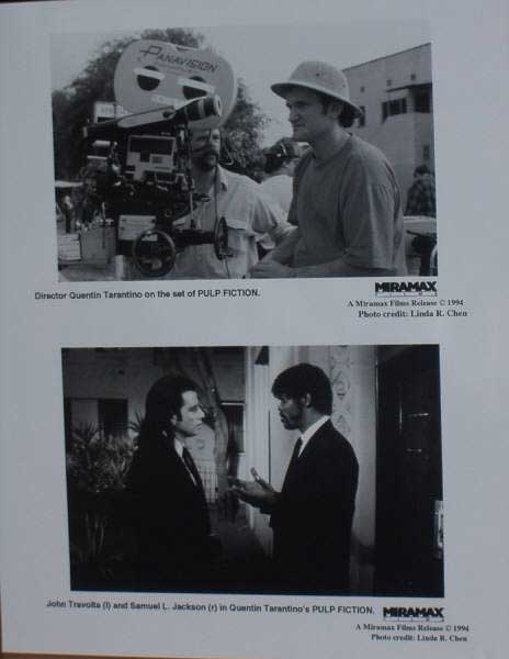 PULP FICTION: B/W Still (Tarantino - Travolta/Jackson)