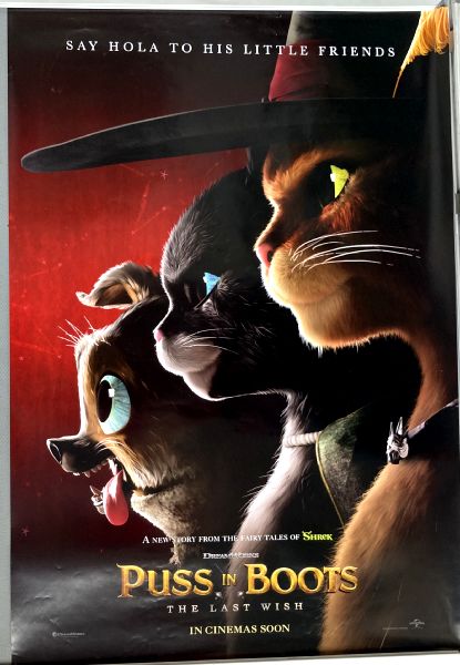 Cinema Poster:PUSS IN BOOTS THE LAST WISH 2023 (Advance One Sheet) Antonio Bandera