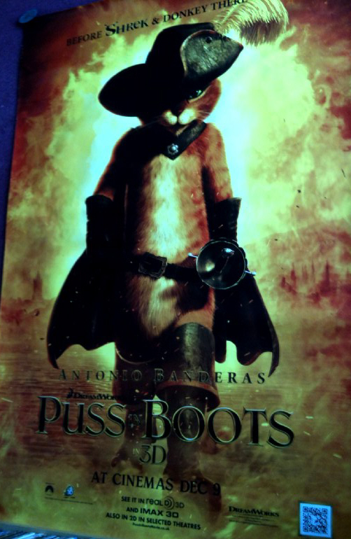 PUSS IN BOOTS: Bus Stop Film Poster PUSS IN BOOTS: Bus Stop Film Poster