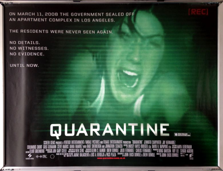 Cinema Poster: QUARANTINE 2008 (Quad) Jennifer Carpenter Steve Harris Jay Hernandez