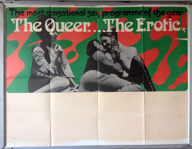 Cinema Poster: QUEER, THE EROTIC 1969 (Quad) Edmund Purdom