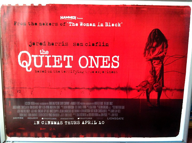 QUIET ONES, THE: Red UK Quad Film Poster QUIET ONES, THE: Red UK Quad Film Poster