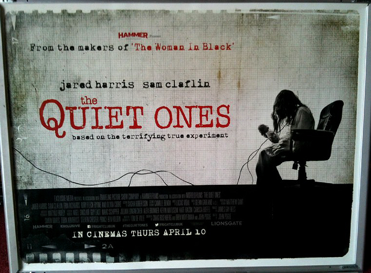 QUIET ONES, THE: White UK Quad Film Poster QUIET ONES, THE: White UK Quad Film Poster