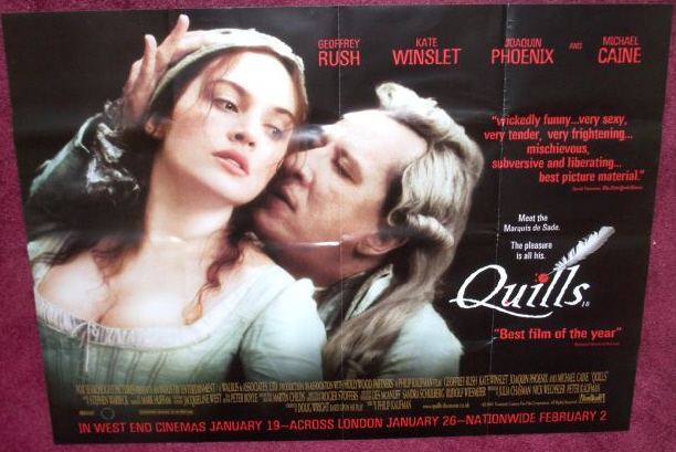 QUILLS: Main Dated UK Quad Film Poster QUILLS: Main Dated UK Quad Film Poster
